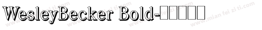 WesleyBecker Bold字体转换